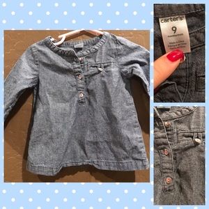 6 baby items for $15! Denim Shirt 9 Months